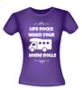 foto 4 Life rocks when your home rolls shirtje leuk grappig gek camper T-shirt