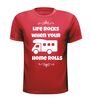 foto 7 Life rocks when your home rolls shirtje leuk grappig gek camper T-shirt