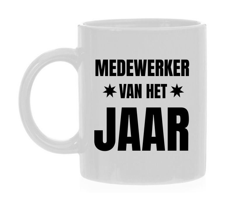 Medewerker  van het jaar mok wit