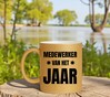 foto 2 Medewerker van het jaar mok met gouden glitters