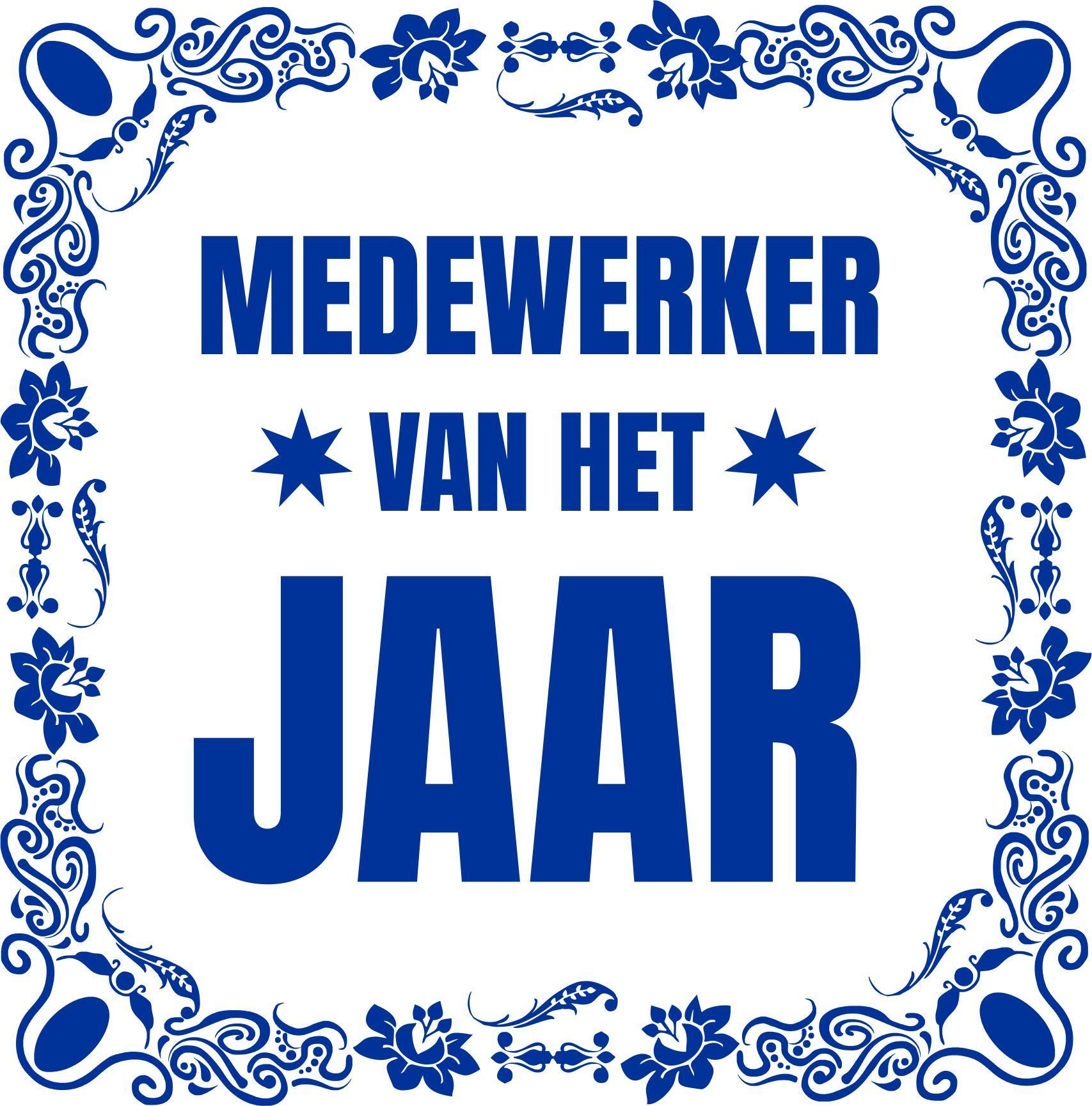 Medewerker van het jaar spreukentegeltje