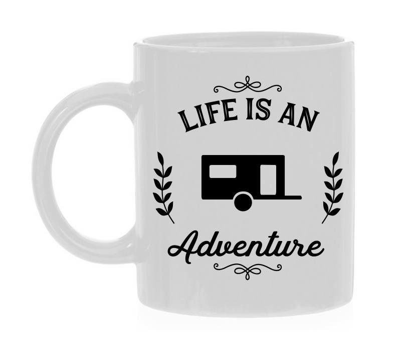 Mok caravan leven is een avontuur grappig mok vakantie