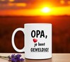 foto 2 Mok wit opa je bent geweldig! kado verjaardag opa.