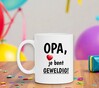 foto 4 Mok wit opa je bent geweldig! kado verjaardag opa.