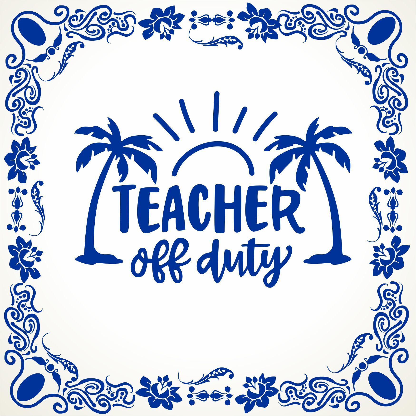 Teacher off duty spreukentegeltje