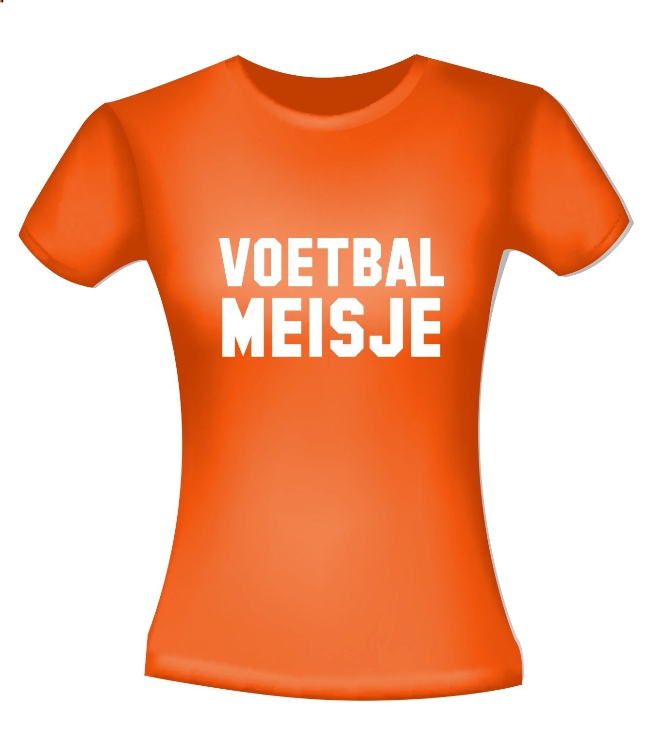 voetbal meisje T-shirt shirtje Oranje EK WK voetbal kijken