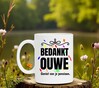 foto 2 Witte mok bedankt ouwe geniet van je pensioen.