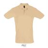  Klassieke heren polo Pique zandkleurig