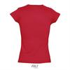 foto 2  Modieus vrouwelijk dames T-shirt rood met een diepe V-neck Diepe V-hals T-shirt