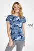foto 4 Dames camouflage T-shirt voor stoere dames blauwe camouflage print 