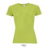 Dames sportshirt appeltjes groen Dames met ademend effect en langer rugpand Dri-FIT.