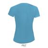 foto 2 Dames sportshirt aqua blauw met ademend effect en langer rugpand Dri-FIT.