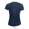 foto 2 Dames sportshirt donkerblauw met ademend effect en langer rugpand Dri-FIT.