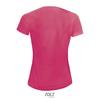 foto 2 Dames sportshirt korraalrood met ademend effect en langer rugpand Dri-FIT.
