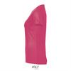 foto 3 Dames sportshirt korraalrood met ademend effect en langer rugpand Dri-FIT. 