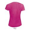 foto 2 Dames sportshirt Neon roze pink met ademend effect en langer rugpand Dri-FIT.