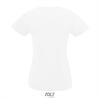 foto 2 Dames T-shirt met  v-hals wit trendy vrouwen shirt