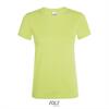 Dames T-shirt met een ronde hals appeltjes groen