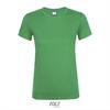 Dames T-shirt met een ronde hals kelly green groen