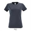 Dames T-shirt met een ronde hals muis grijs