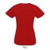 foto 2 Dames T-shirt met v-hals trendy vrouwen shirt rood