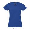 foto 1 Dames T-shirt met v-hals trendy vrouwen shirt royal blauw