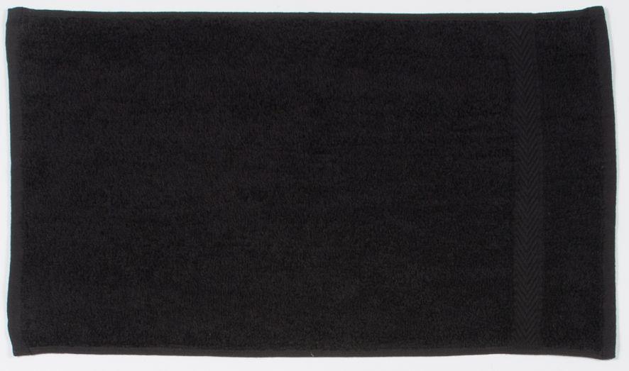 Handdoek 30x50 cm zwart