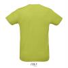 foto 2 Heren Sport T-shirt appeltjes groen met body en kraag van pique stof ronde hals Polyester