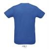 foto 2 Heren Sport T-shirt Polyester blauw met body en kraag van pique stof ronde hals 