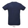 foto 2 Heren Sport T-shirt Polyester met body en kraag van pique stof ronde hals in donker blauwe kleur