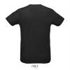 foto 2 Heren Sport T-shirt Polyester zwart met body en kraag van pique stof ronde hals 