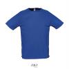 Heren sportshirt blauw met ademend effect. Dri-FIT Polyester sport T-shirt voor mannen