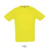 Heren sportshirt Neon geel met ademend effect. Dri-FIT Polyester sport T-shirt voor mannen