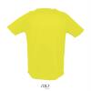 foto 2 Heren sportshirt Neon geel met ademend effect. Dri-FIT Polyester sport T-shirt voor mannen