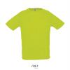 Heren sportshirt neon groen met ademend effect. Dri-FIT Polyester sport T-shirt voor mannen