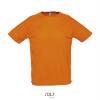 Heren sportshirt oranje met ademend effect. Dri-FIT Polyester sport T-shirt voor mannen EK WK Voetballen