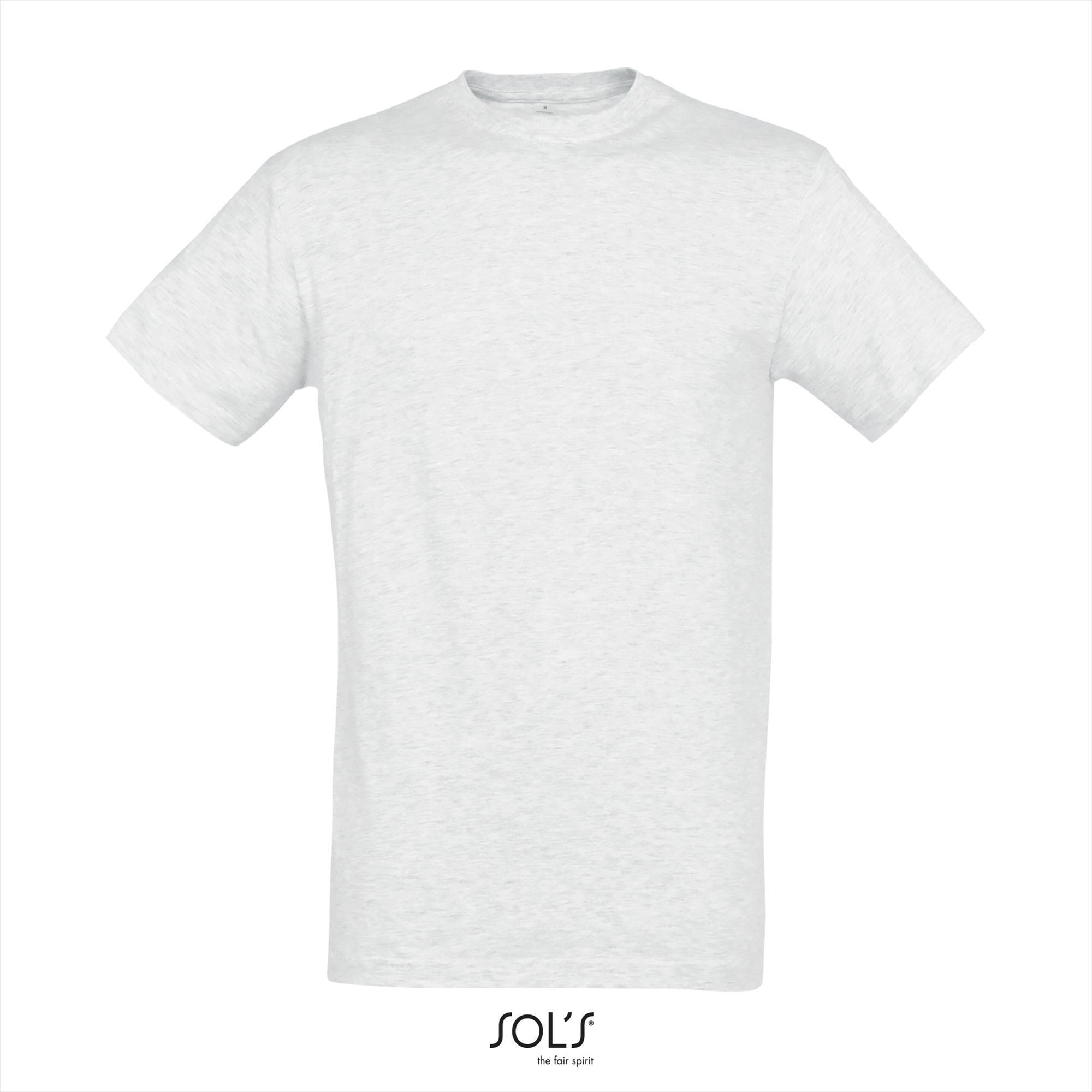 Heren T-shirt met een ronde hals mannen shirt ash