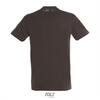 foto 2 Heren T-shirt met een ronde hals mannen shirt chocolade bruin