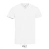 Heren T-shirt met v-hals trendy wit mannen