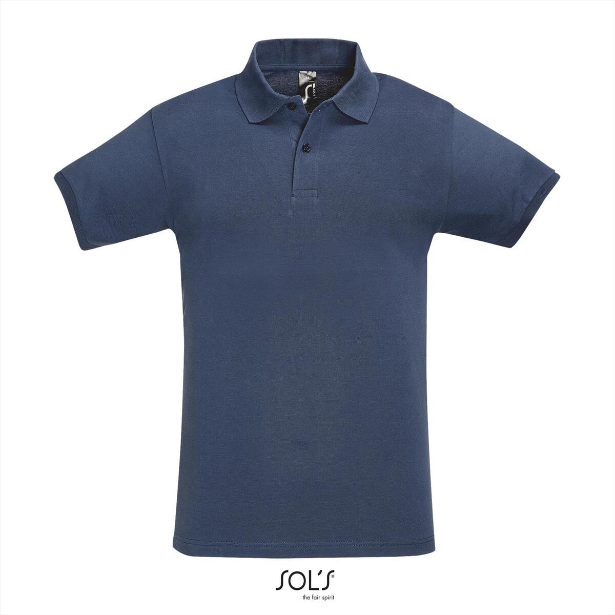 Klassieke heren polo Pique Denim