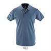 Klassieke heren polo Pique Slate Blue blauw