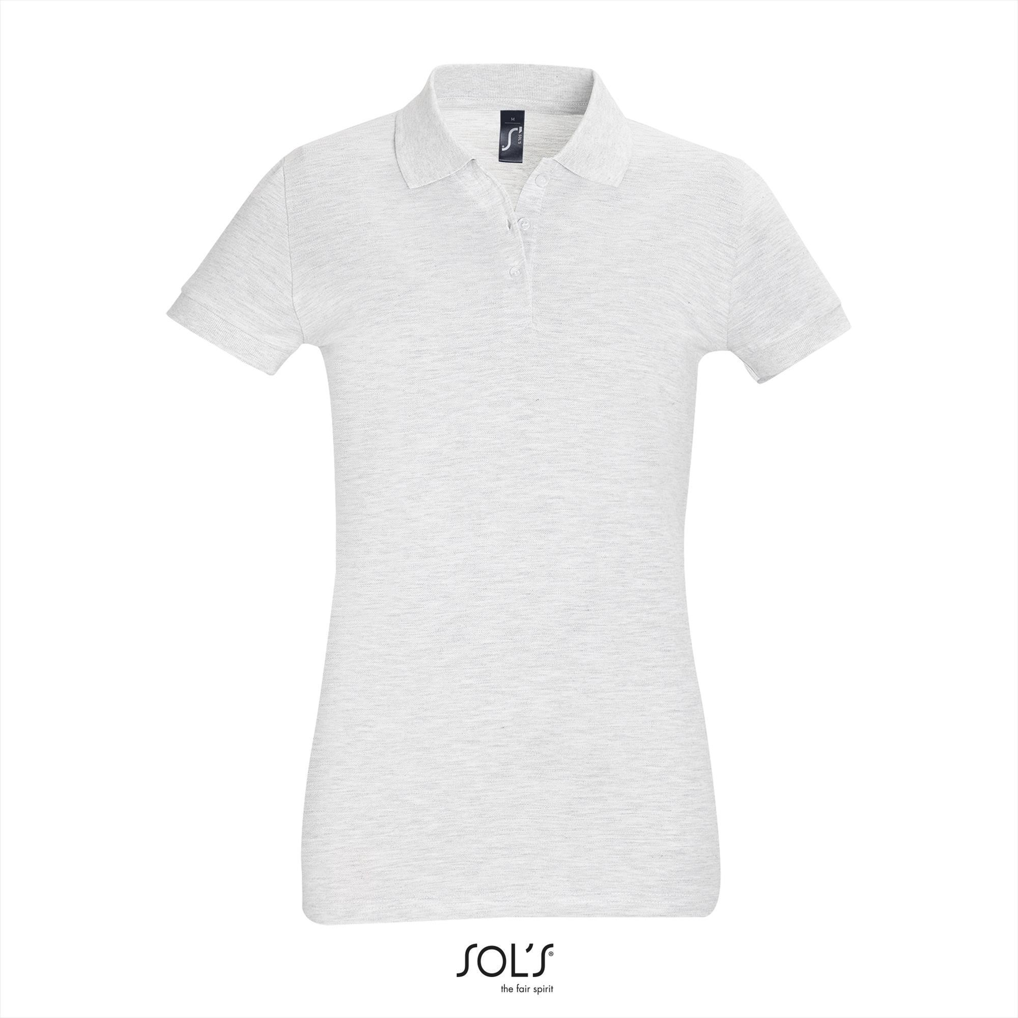 Klassieke vrouwen polo Pique Ash