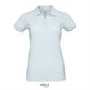 Klassieke vrouwen polo Pique dames cream blauw