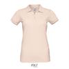 Klassieke vrouwen polo Pique dames cream roze rose pink