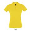Klassieke vrouwen polo Pique dames geel