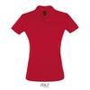 Klassieke vrouwen polo Pique dames rood