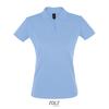 Klassieke vrouwen polo Pique dames sky blue blauw
