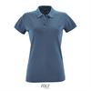 Klassieke vrouwen polo Pique dames Slate Blue blauw