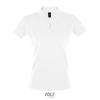 Klassieke vrouwen polo Pique wit