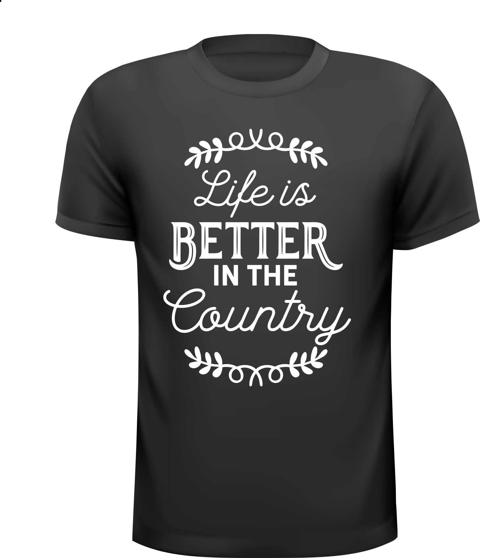 Life is better in the country shirtje